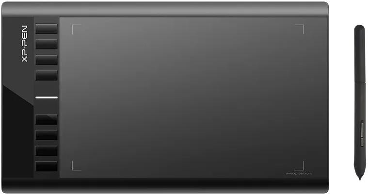 XP-PEN Star 03 v2 digitalizáló tábla, 10" x 6", USB, fekete (STAR V2)