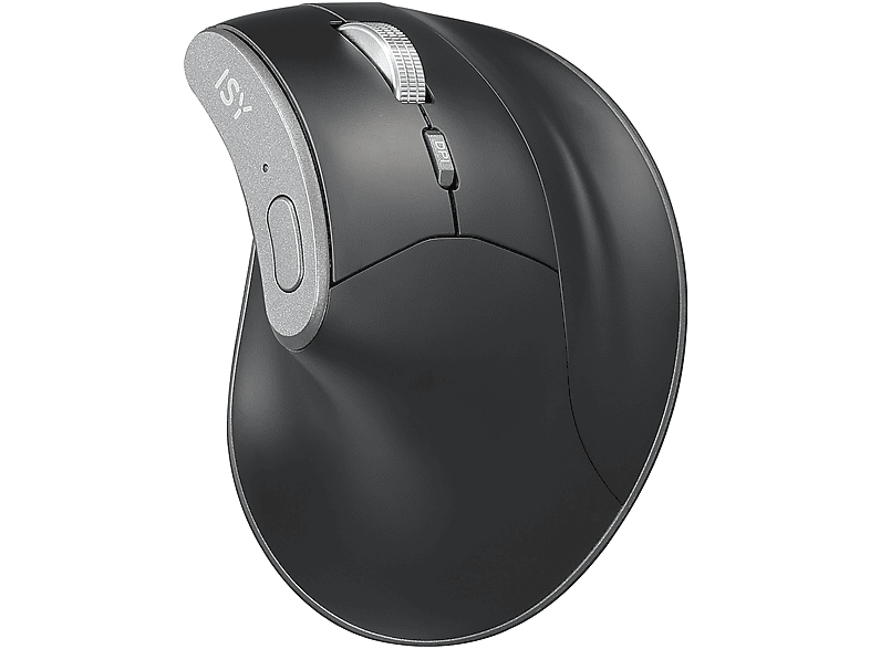 ISY IEM-4000 ergonomische Dual-Mode Pro Maus, Schwarz