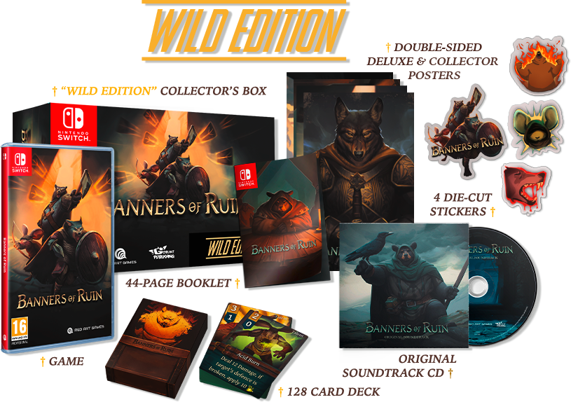 Contenido de la caja del juego: Juego, pegatinas, libreto, banda sonora y cartas.