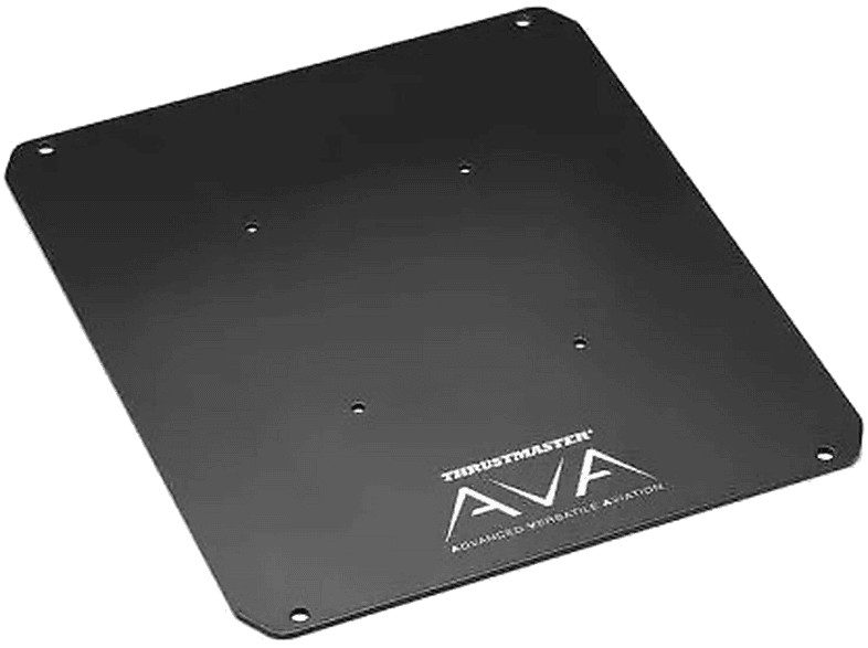 Placa de metal - Thrustmaster AVA Plate, Para bases joystick Thrustmaster, Negro