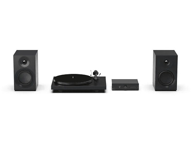 Pro-Ject Colourful Audio System E, Satin Schwarz; HiFi Set