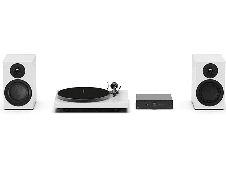 Pro-Ject Colourful Audio System E, Satin Weiß; HiFi Set