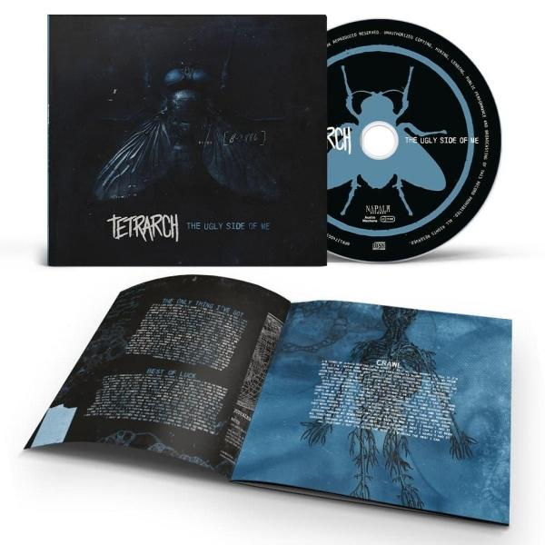 Albumcover mit dunklem Insektenbild. Enthält CD mit Fliegengrafik und Text 'The Ugly Side of Me'.