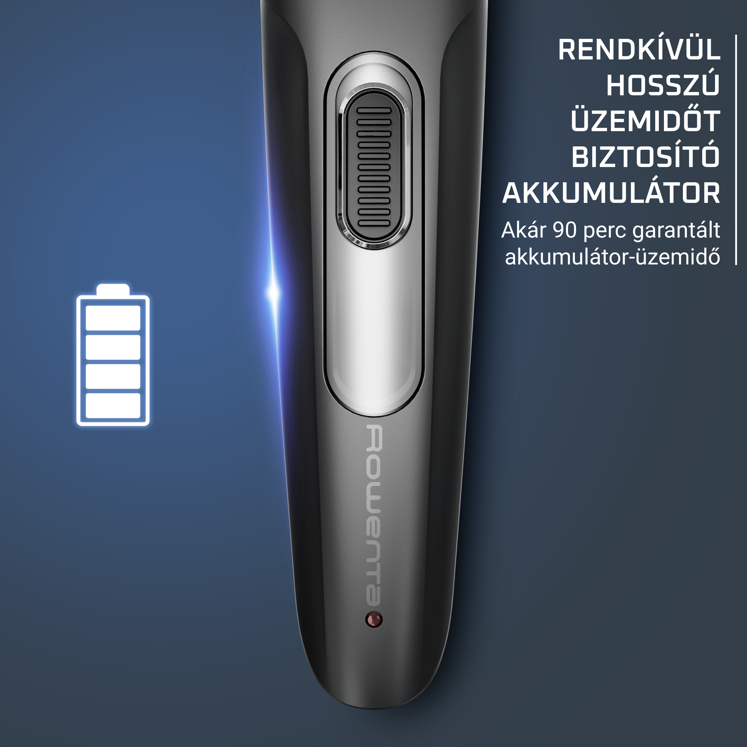 Egy fekete sütő vezérlőpaneljének közeli képe, kijelzővel és központi gombbal.
