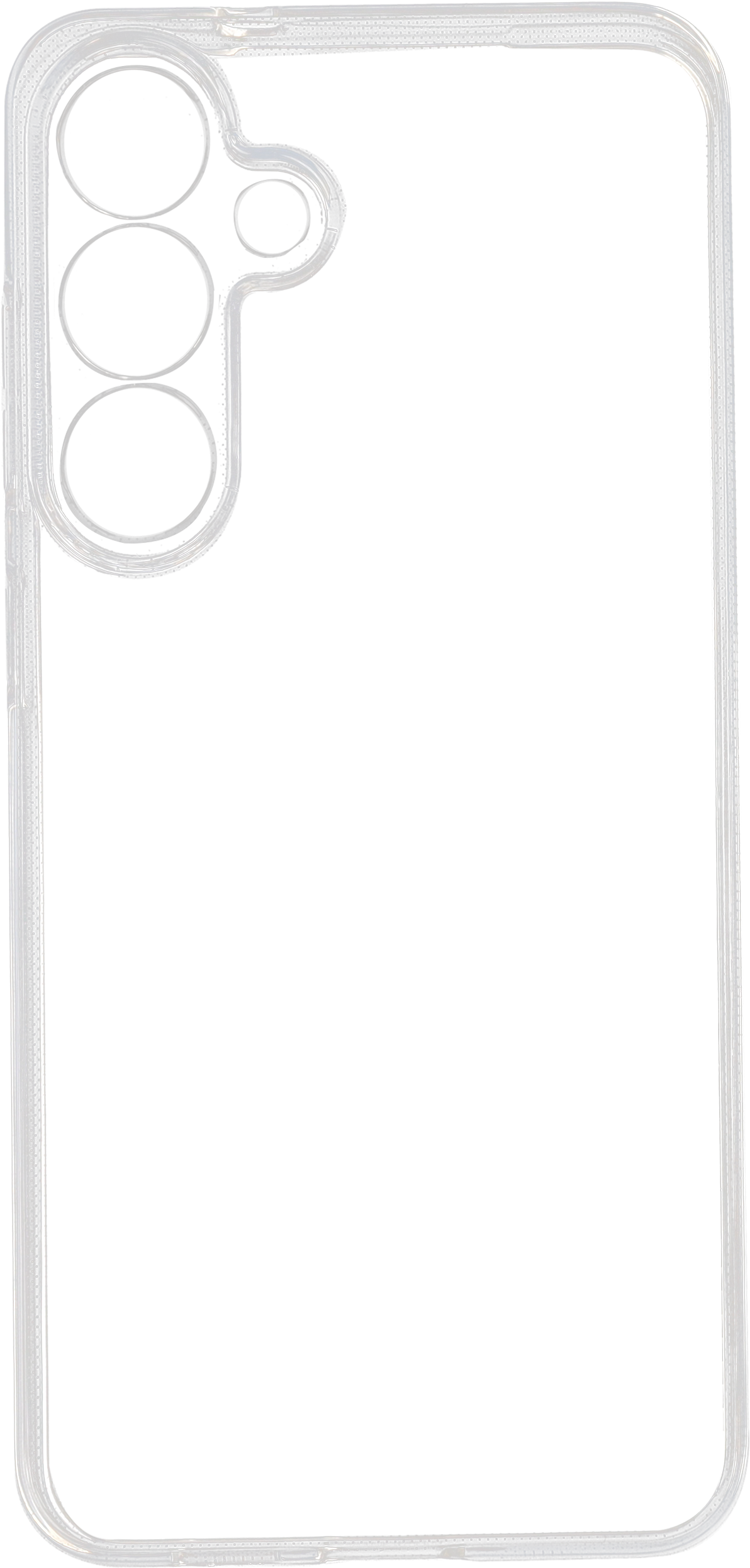 Une coque de téléphone transparente.