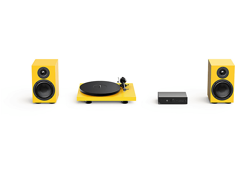 Pro-Ject Colourful Audio System 2, Satin Gelb; HiFi Set