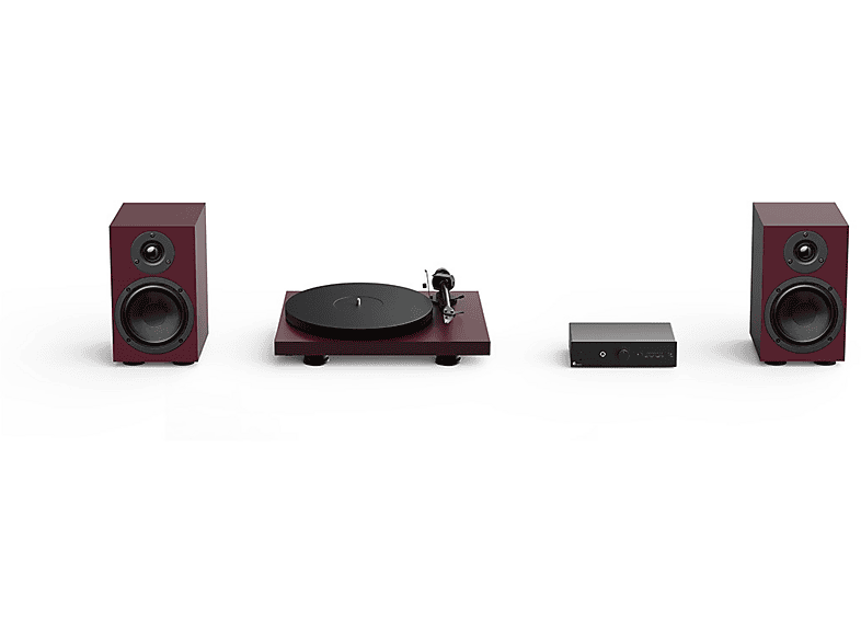 PRO-JECT Colourful Audio System 2, Satin Rot | MediaMarkt