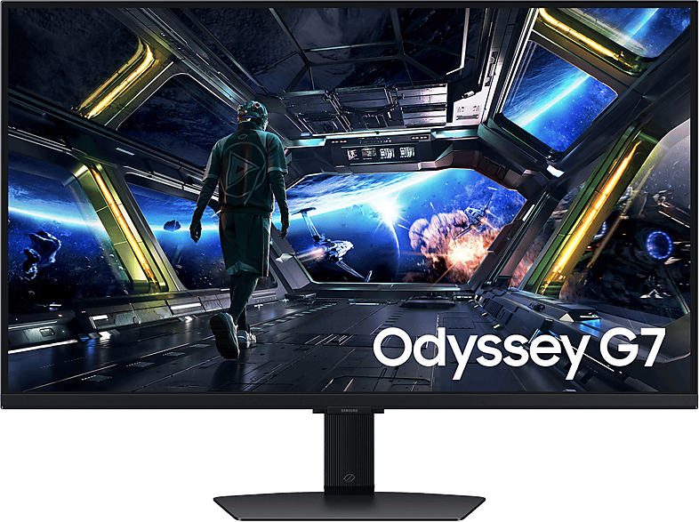 Samsung Odyssey G7 SMART LS32DG702EUXEN, 32  UHD 4K, procesador NQM AI, 144 Hz, 1 ms, IPS, FreeSync Premium, Altura ajustable, Negro