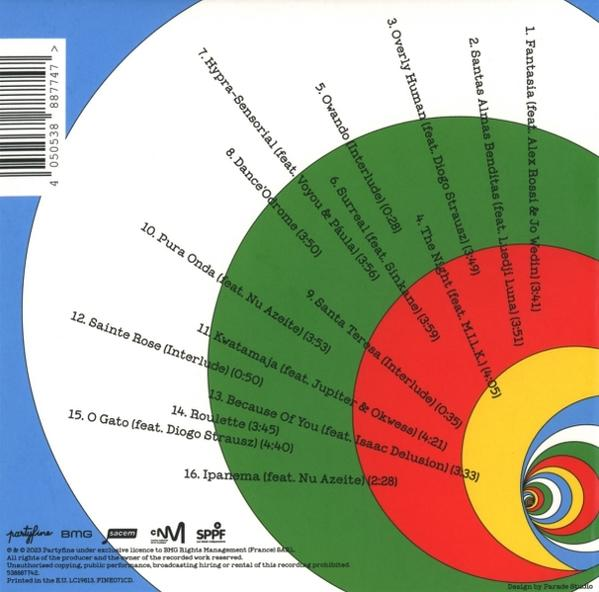 Kreisförmiges Design mit Text und Beschriftungen. Bunt, mit verschiedenen Kreisen und Text.