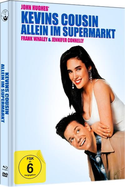 DVD-Cover von John Hughes' Kevins Cousin. Ein Mann und eine Frau sind auf dem Cover mit Text.
