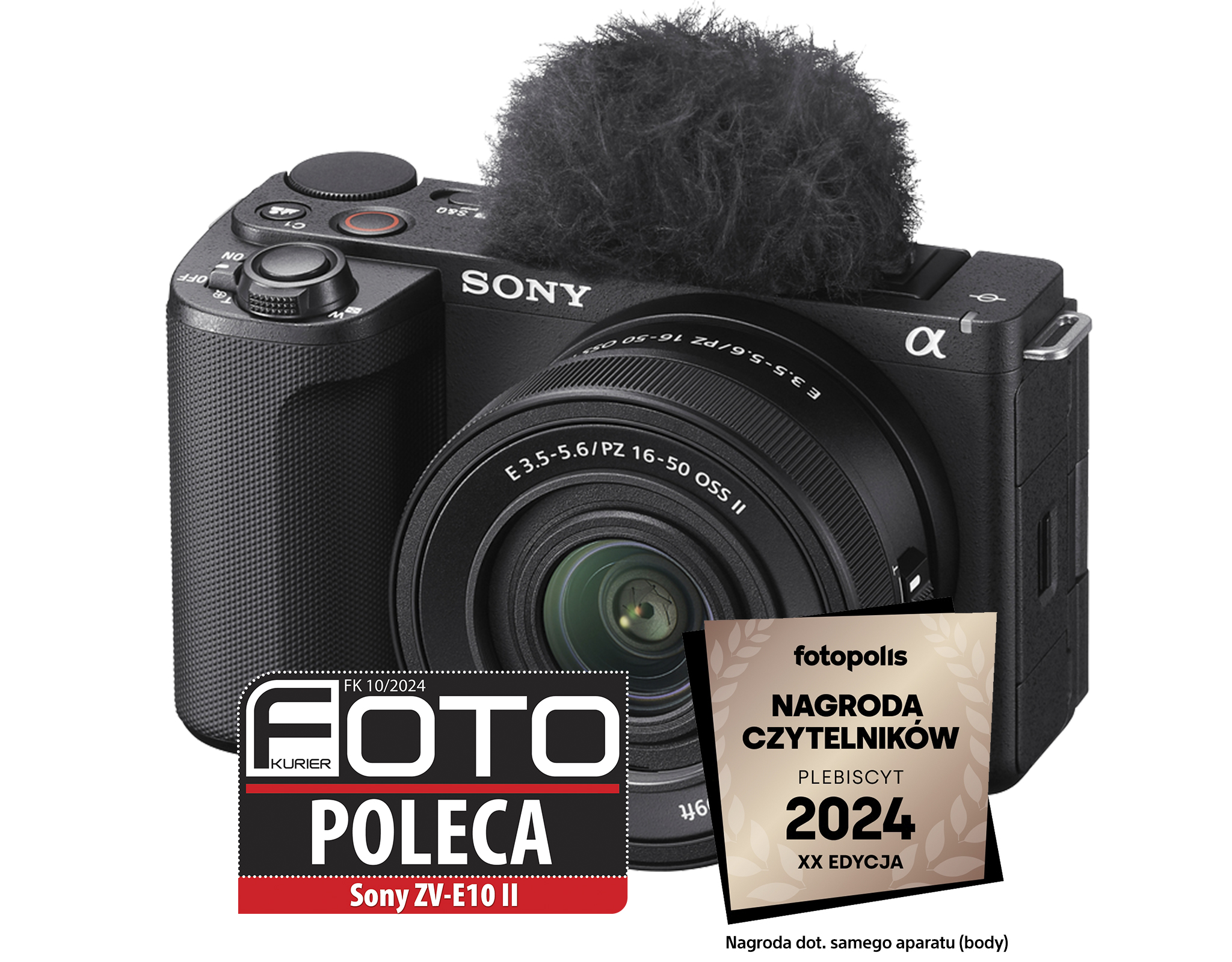 Aparat SONY ZV-E10 II (ZVE10M2KB.CEC) Czarny + Obiektyw 16-50mm f