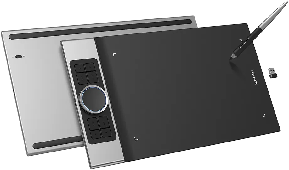 XP-PEN Deco Pro MW vezeték nélküli Bluetooth digitalizáló tábla, 11" x 6", 5080 LPI, fekete (DECO PRO MW)