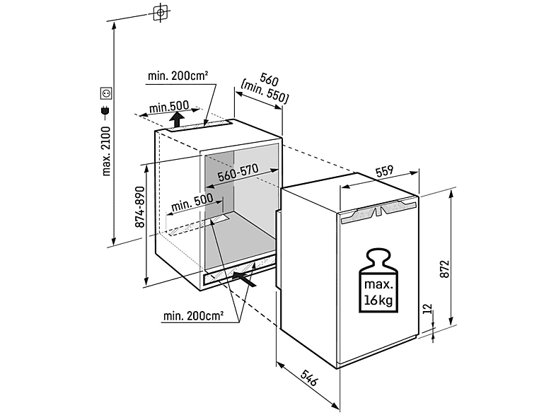 LIEBHERR Einbau-Kühlschrank IRbi 3951-22 3 Jahre Premiumshop Garantie