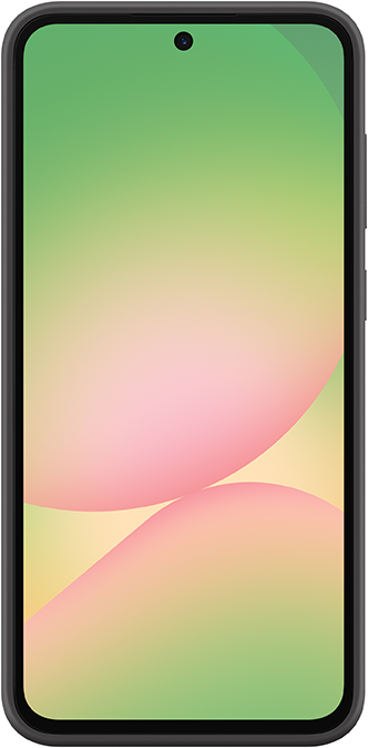 Fekete telefon színes gradiens kijelzővel.
