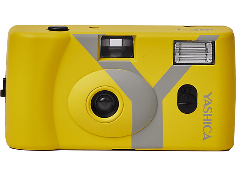 Yashica MF-1 Analoge Camera Geel met 35mm Film