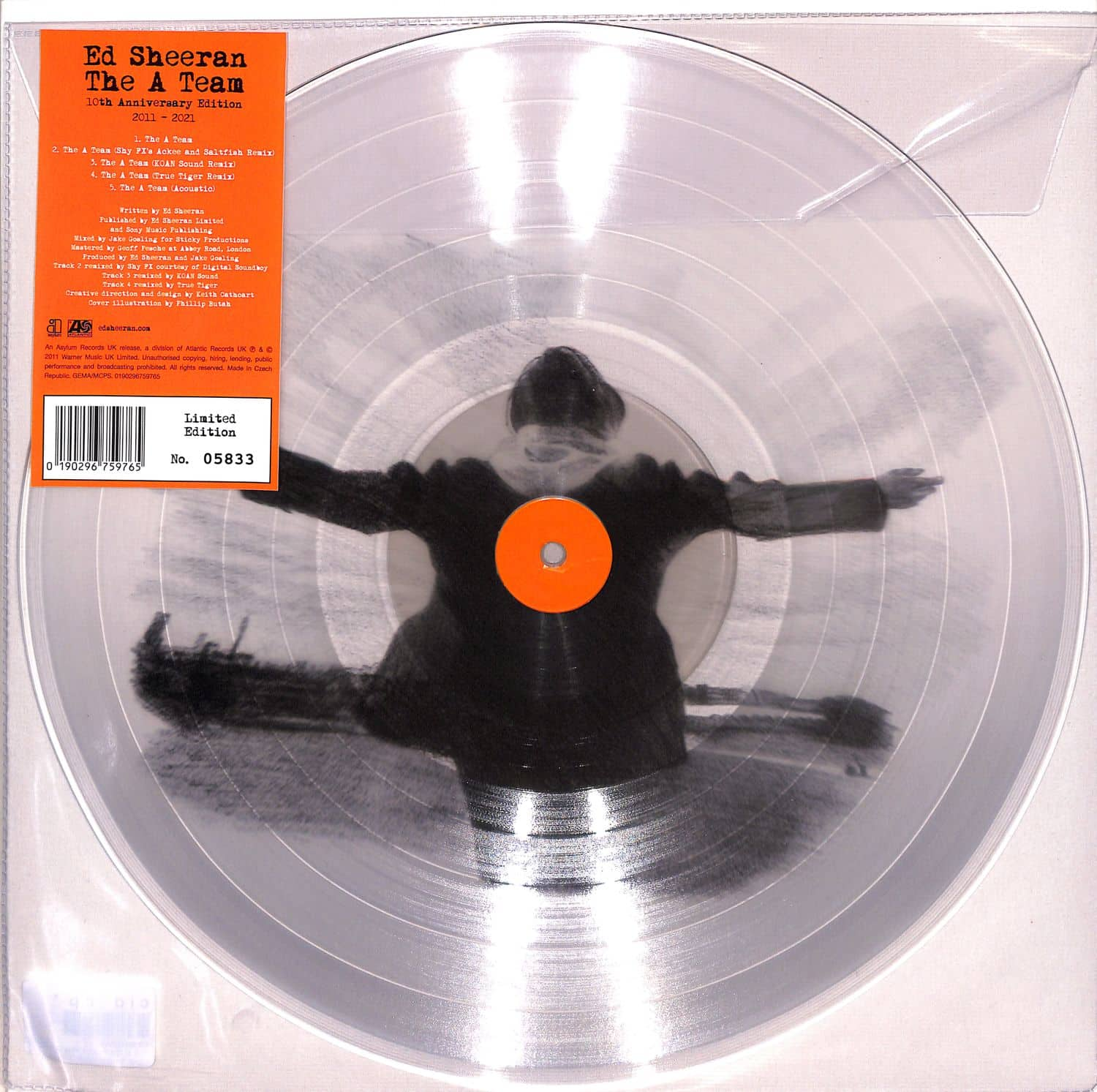 Ed Sheeran - The A-Team (Limited Clear Vinyl) (Vinyl LP (nagylemez))
