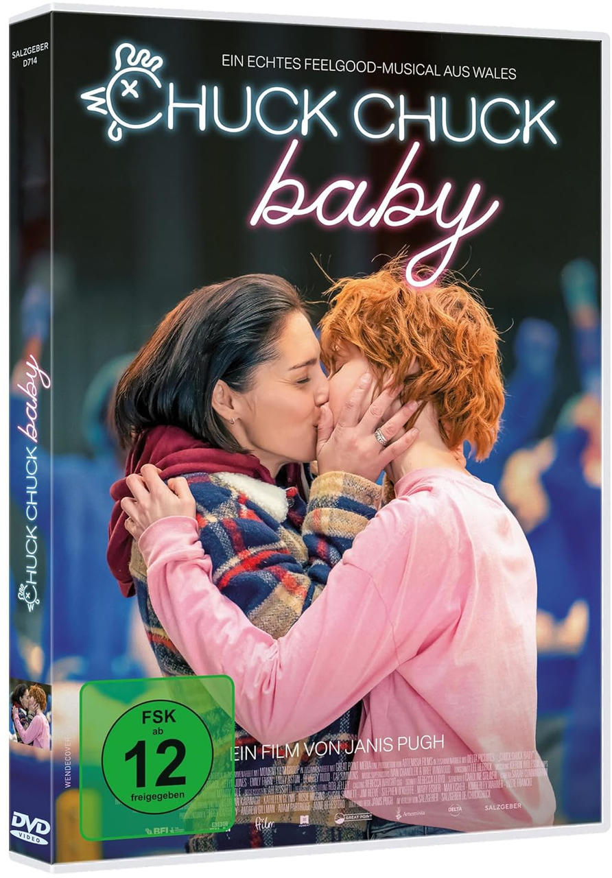 DVD-Hülle mit zwei küssenden Frauen und dem Titel 'Chuck Chuck Baby'.