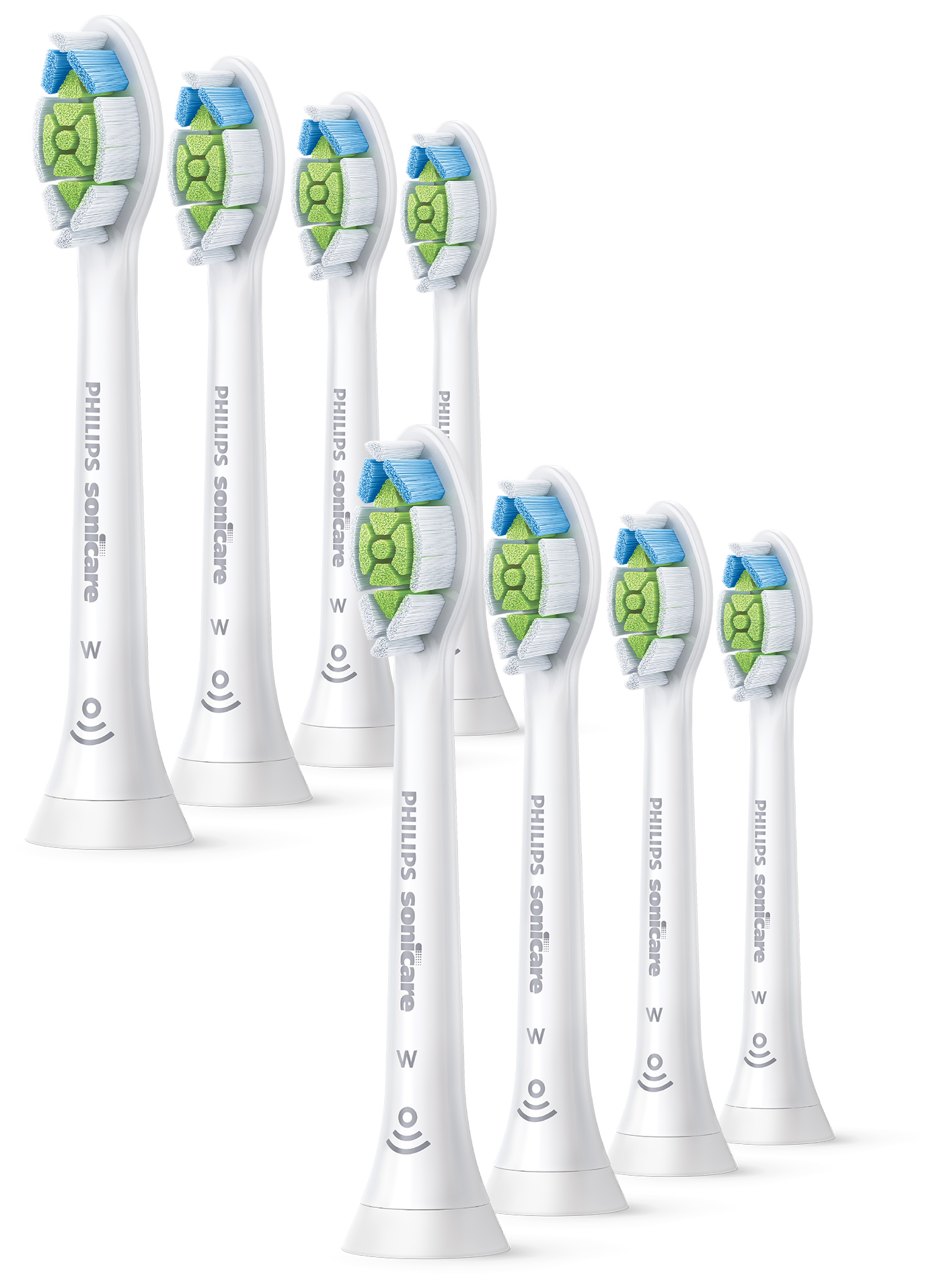 PHILIPS Sonicare W Optimal White HX6068/87 standard fogkefefej 8 db, fehér