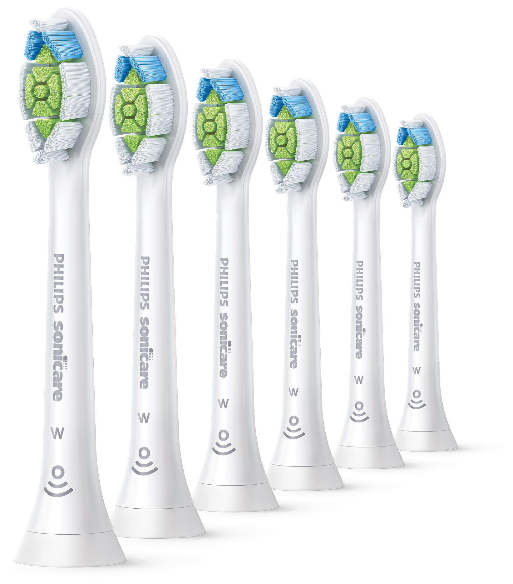 PHILIPS Sonicare W Optimal White HX6066/87 standard fogkefefej 6 db, fehér
