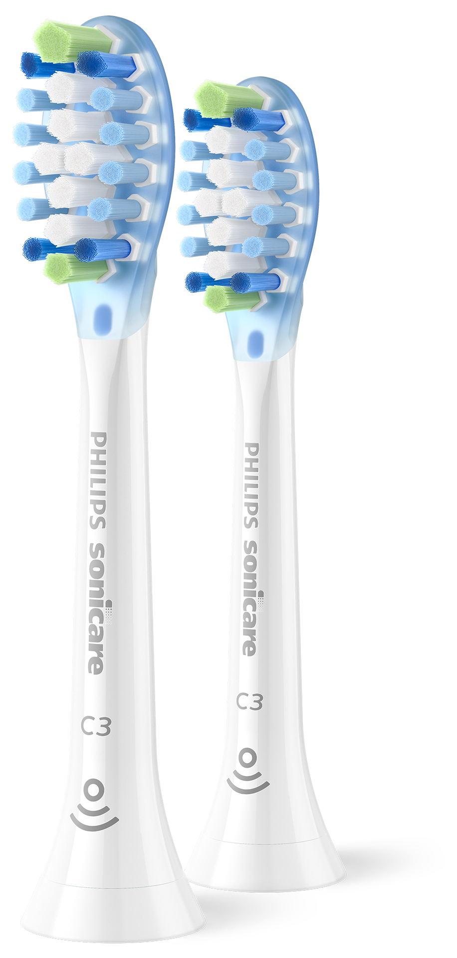 PHILIPS Sonicare C3 Premium Plaque Control HX9042/87 standard fogkefefej 2 db, fehér
