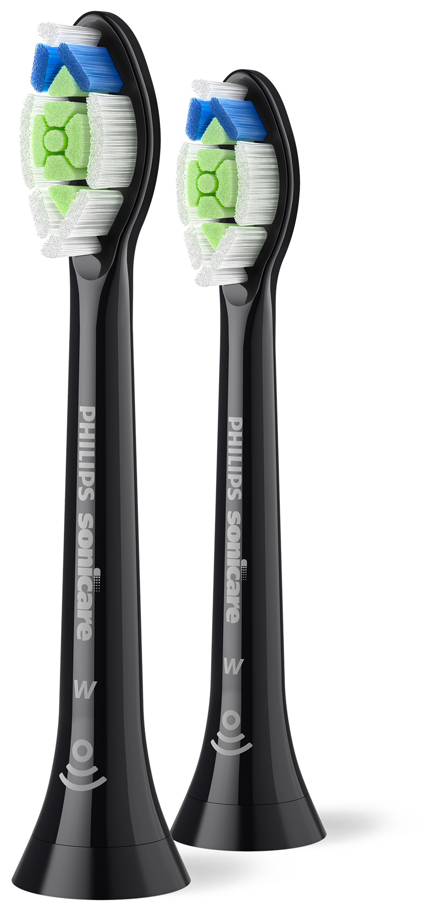 PHILIPS Sonicare W Optimal White HX6062/88 standard fogkefefej 2 db, fekete