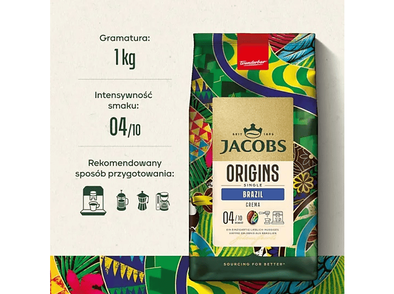 Jacobs Origins Single Brazil 1kg – zdjęcie 3