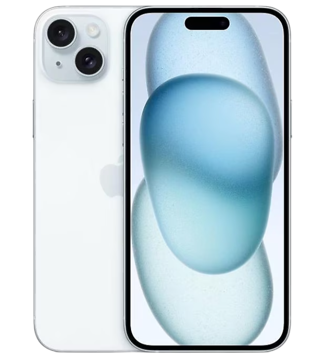 Arkasında kamera çıkıntısı ve büyük bir ekranı olan beyaz iPhone 14 Pro.