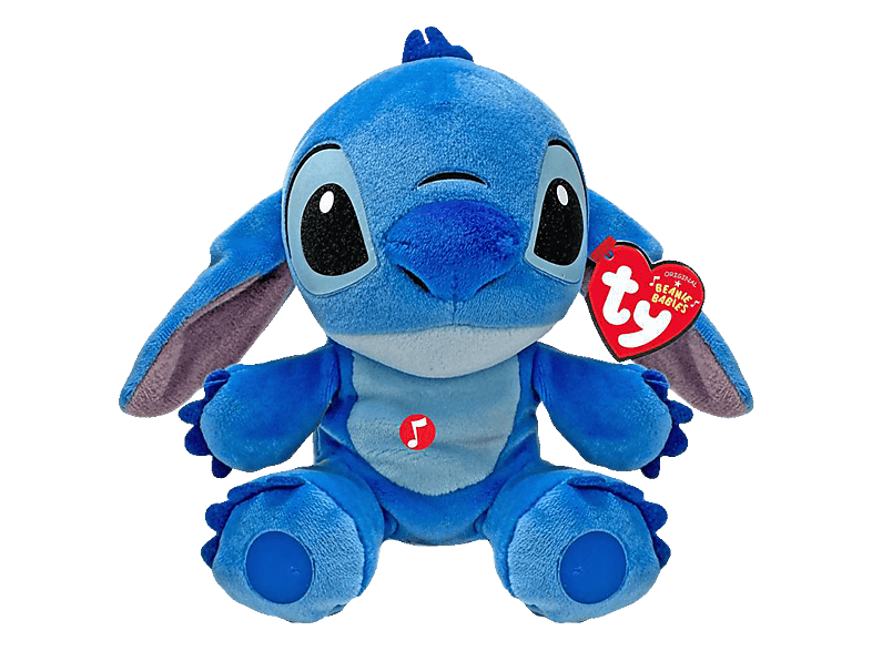 TY Disney Stitch blau mit Sound, 15 cm Plüsch