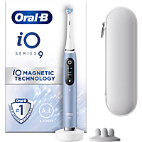 MediaMarkt ORAL-B elektrische tandenborstel IO Metalic blauw + reisetui Elektrische tandenborstel Blauw aanbieding