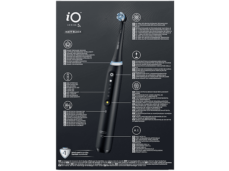 ORAL-B elektrische tandenborstel iO5 zwart +etui+pouch Elektrische