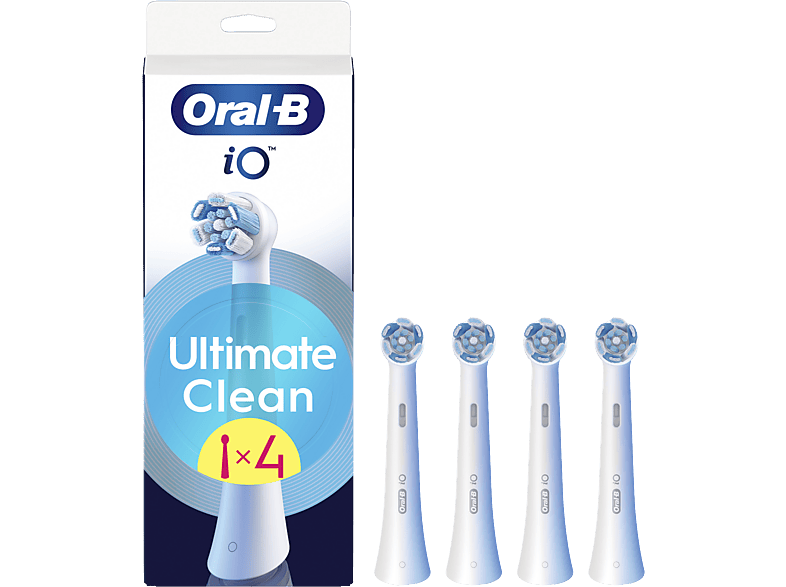 Oral-B iO Ultimate Clean Brossettes de Rechange Blanches 4 Pièces