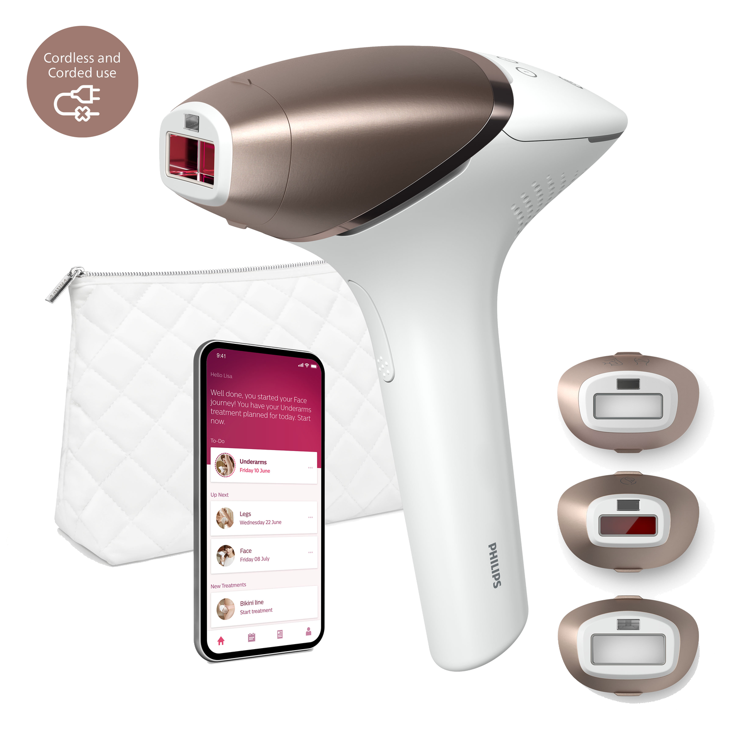 Philips Lumea Ipl 9000 Series Bri955/00 Wit afbeelding