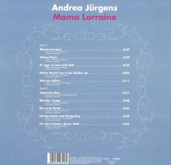 CD-Cover mit den Titeln von Andrea Jürgens.