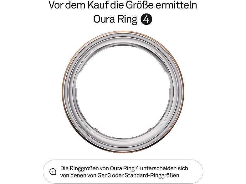 OURA Ring 4, Größe 14, Rose Gold, Smart