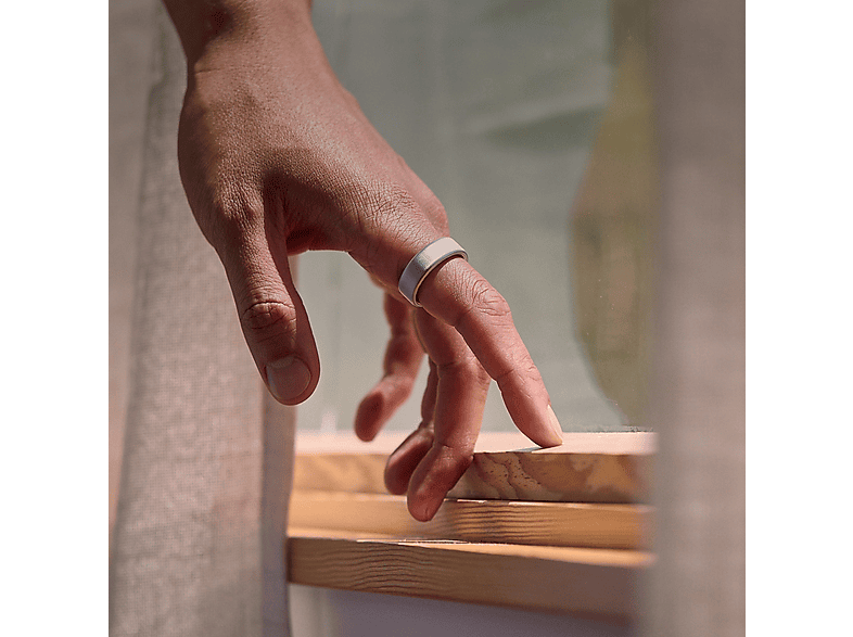 OURA Ring 4, Größe 13, Brushed Silver, Smart