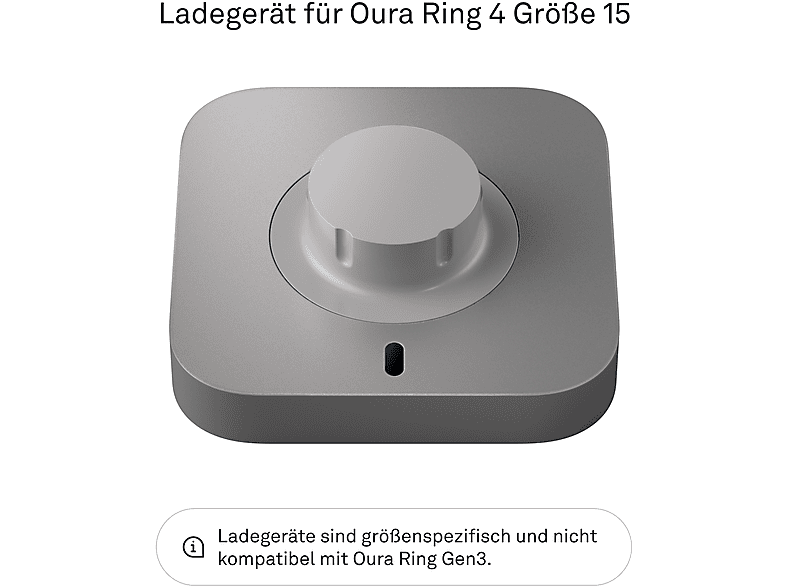 Thumbnail - OURA Ring 4 Ladedock und USB Kabel (Größe 15)