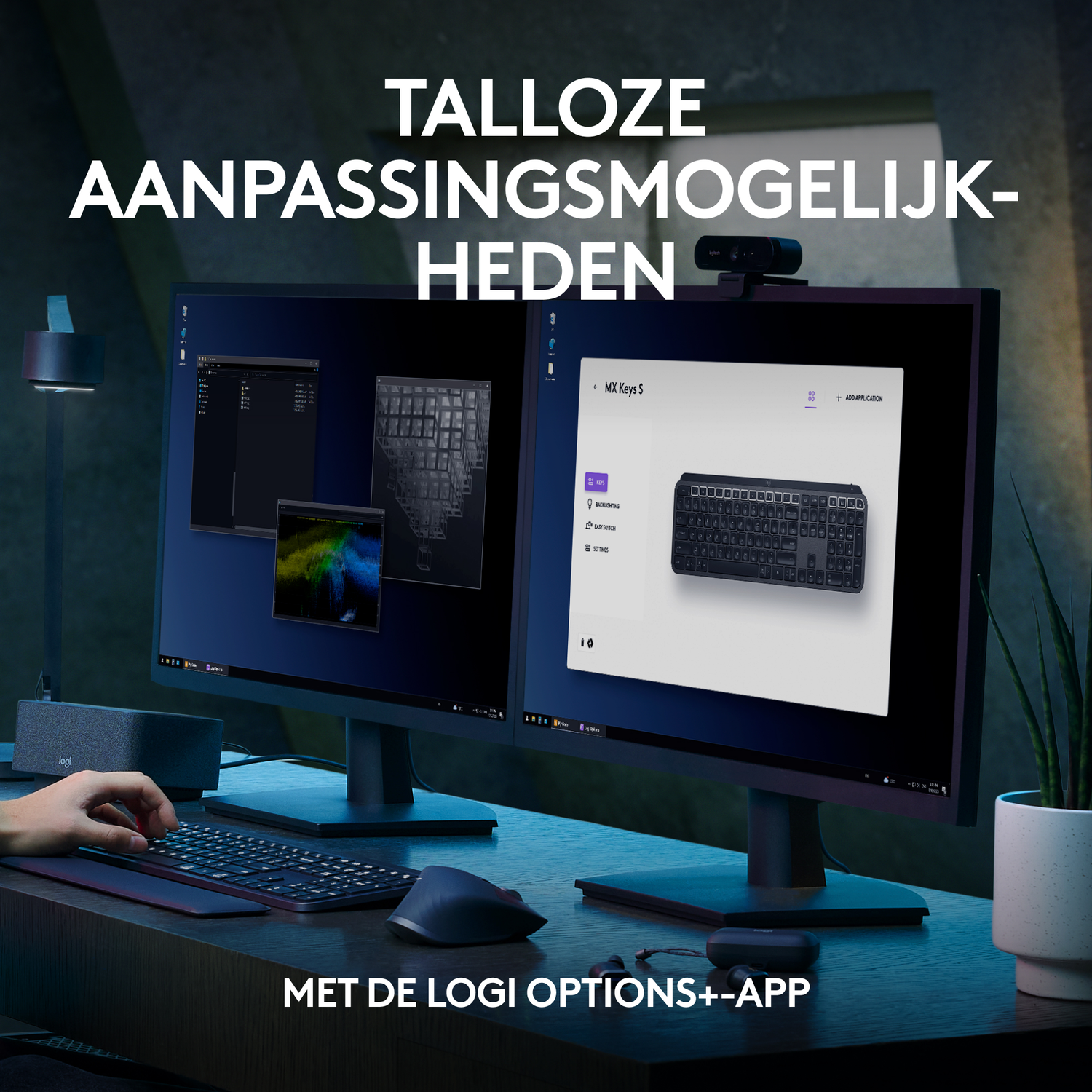 Logitech MX Keys S toetsenbord RF-draadloos Bluetooth QWERTY