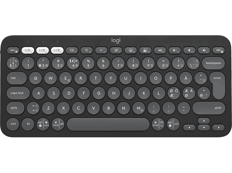 Logitech Pebble Keys 2 K380s toetsenbord Grafiet