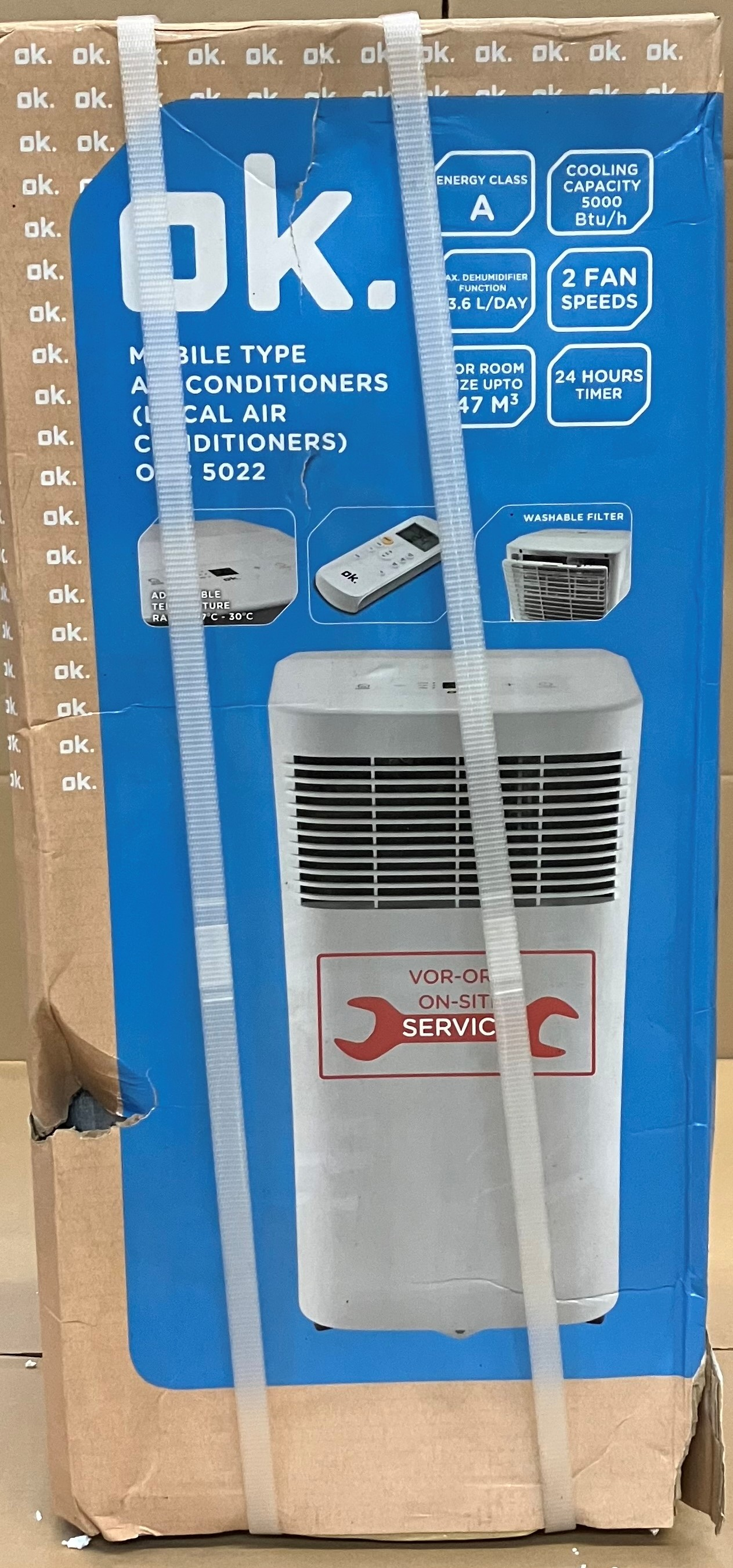 OUTLET Klimatyzator przenośny OK. OAC 5022 Biały