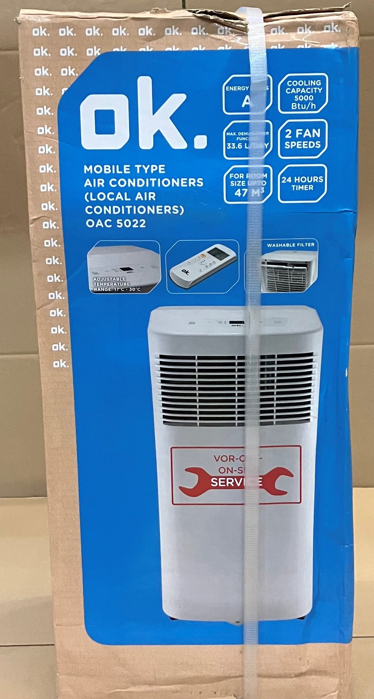 OUTLET Klimatyzator przenośny OK. OAC 5022 Biały