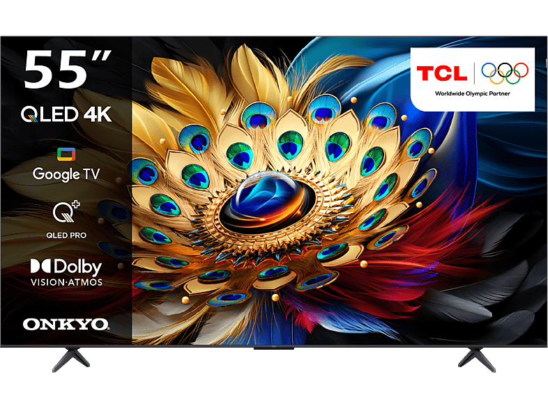 TCL 55C655PROGTV 55 inç 139 Ekran Dahili Uydu Alıcılı 4K UHD QLED TV