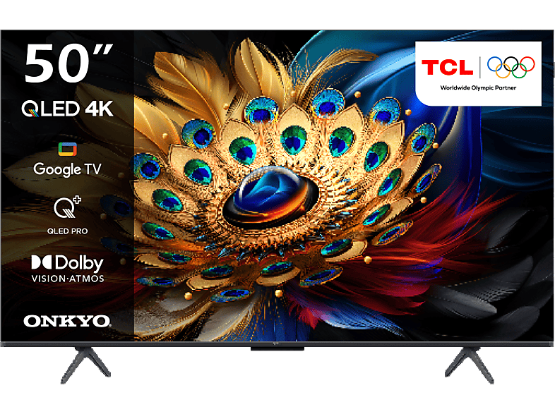 TCL 50C655GTV 50 inç 126 Ekran Dahili Uydu Alıcılı 4K UHD QLED TV