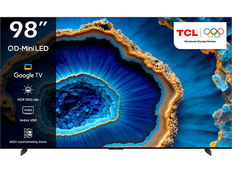 TCL 98C755 98 inç 249 Ekran Uydu Alıcılı Smart 4K UHD QLED Google TV