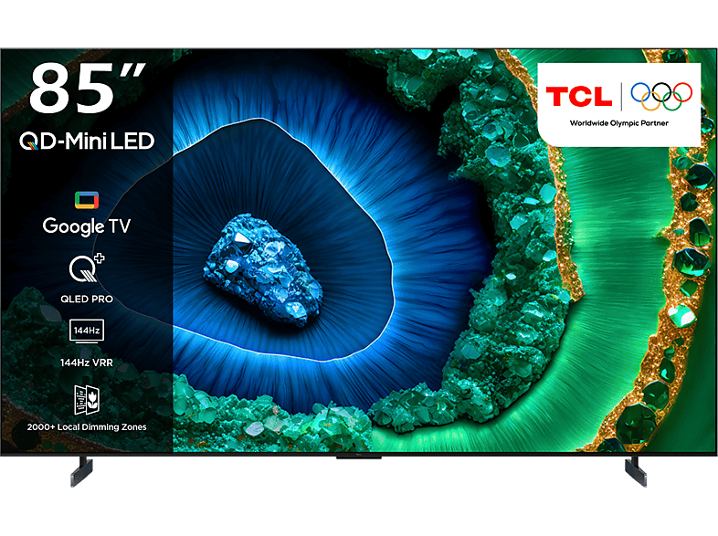 TCL 85C855 85 inç 215 Ekran Uydu Alıcılı Smart 4K Premium QD-Mini LED TV