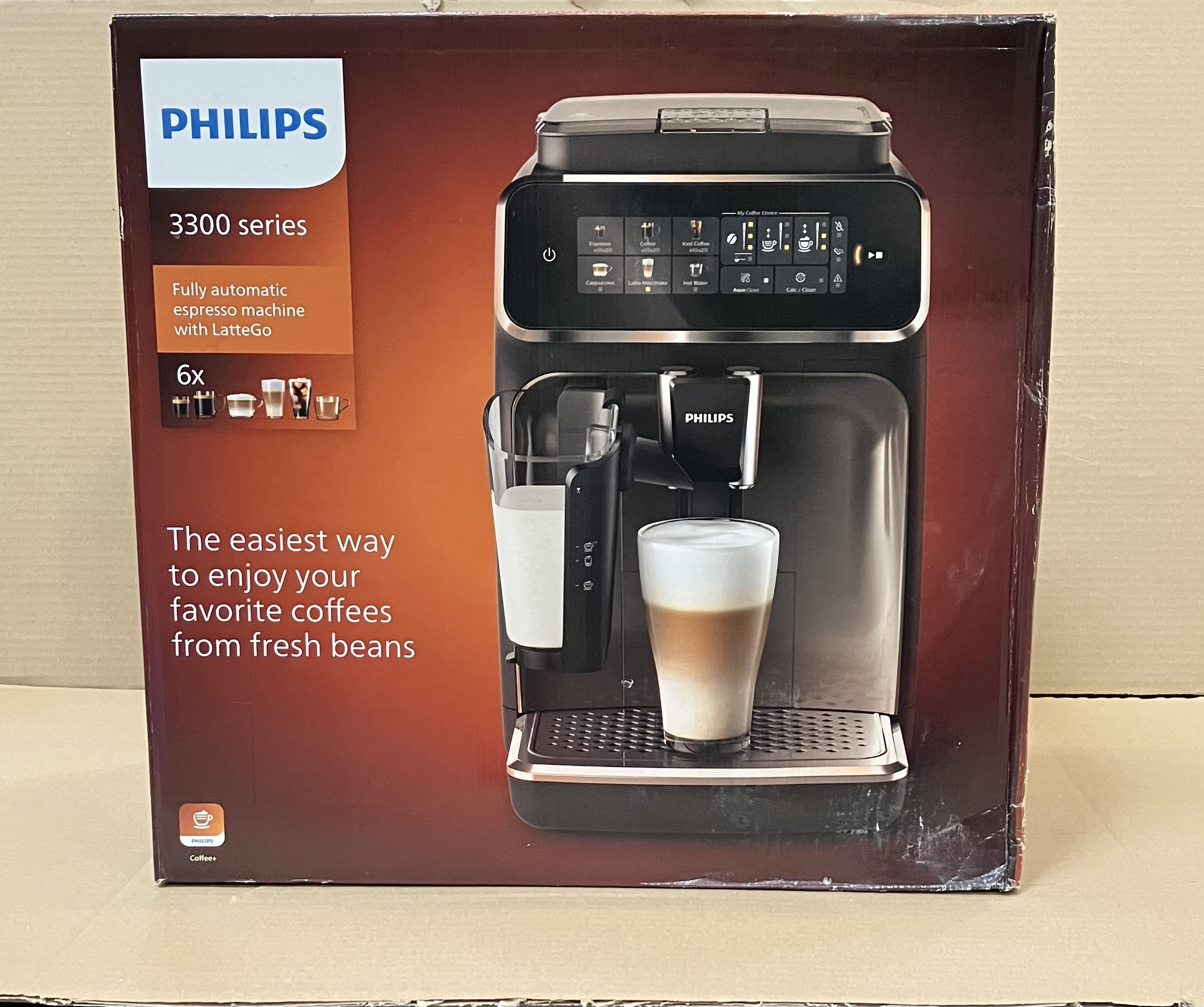 OUTLET Ekspres ciśnieniowy PHILIPS EP3343/50 Latte Go Series 3300 biało-czarny Biało-czarny