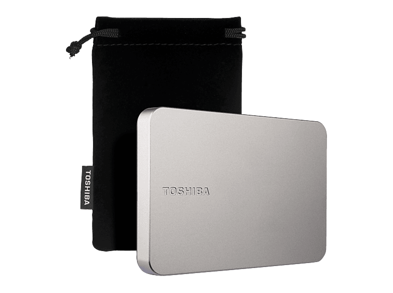 TOSHIBA Canvio Flex Exclusive für USB-C Smartphones, Tablets, Windows PCs und Macs, Festplatte, 2 TB HDD, 2,5 Zoll, extern, Warmes silber