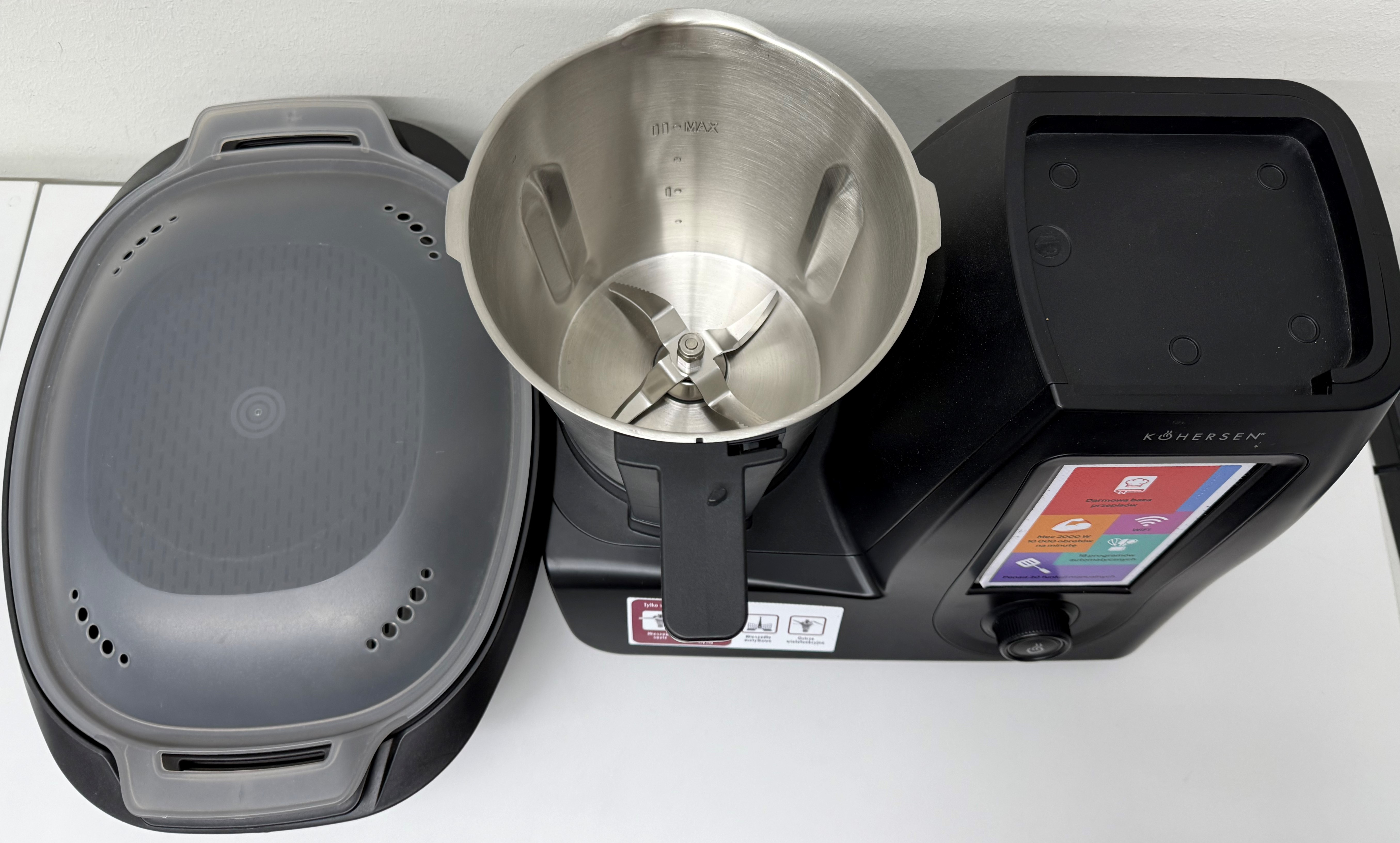 OUTLET - Wielofunkcyjny robot z funkcją gotowania KOHERSEN CY021 czarny
