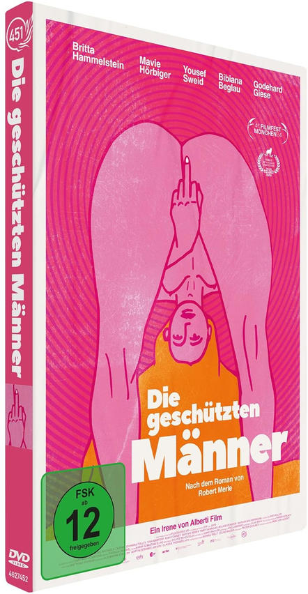 DVD-Hülle mit einer Person und erhobenem Mittelfinger.
