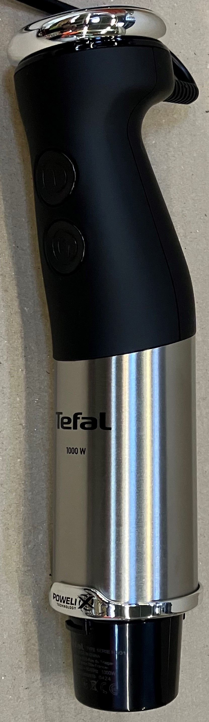 OUTLET - Blender ręczny TEFAL HB671830 HBL Quickchef Czarno-srebrny 1000 W Czarno-srebrny