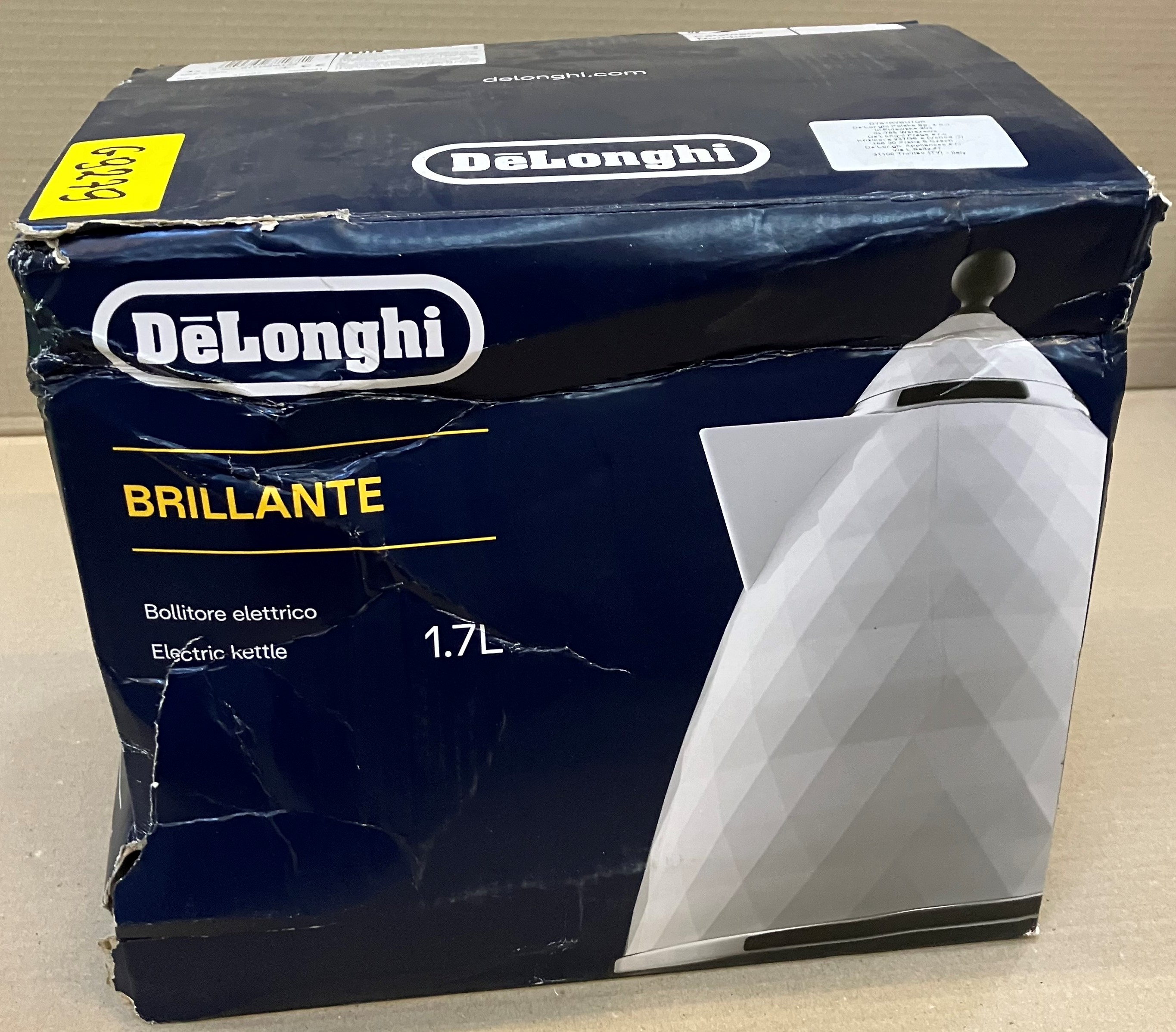 OUTLET - Czajnik DE LONGHI Brillante KBJ 2001.W Biały